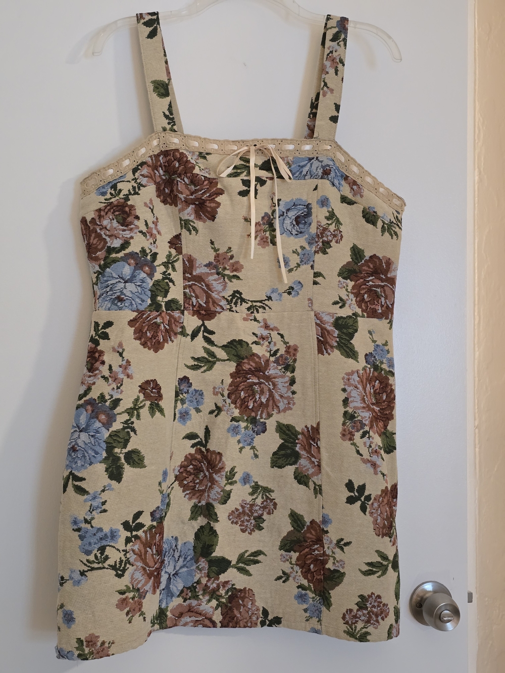 NWT Dylan Ryan NYC Tapestry Floral Corset Mini Dress Sixe XL